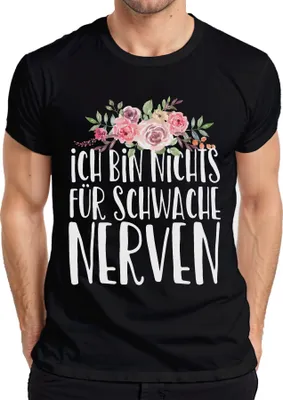 Obrázok produktu pre Nie som pre slabochov Zábavné výroky Zábavné pánske tričko, čierna farba, 3XL