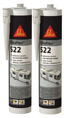 Produktbild von SIKA Sikaflex 522 Caravan - Weiß - 300ml - 2er-Set SIKA Spachtelkleber