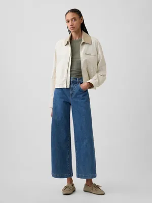 Produktbild von GAP High Rise Wide-Leg Crop Jeans 27REG