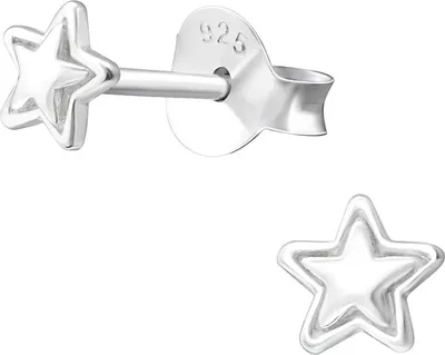 Produktbild von Kinderohrstecker: Kinder Ohrringe Silber 925 „Stern“