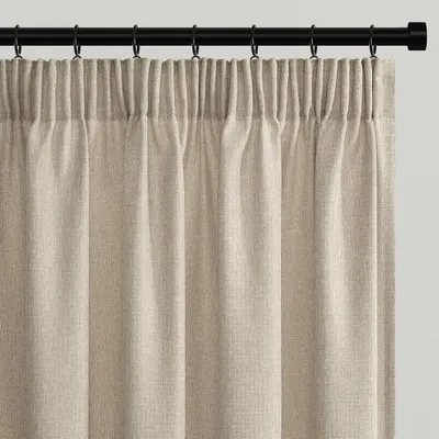 Obrázok produktu pre Látkové záclony s volánmi, vhodné do obývačky – 245 x 140 cm (výška x šírka)