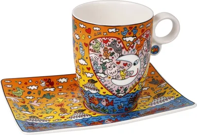 Produktbild von Goebel James Rizzi The Romance of the Sea Künstlertasse mit Untertasse
