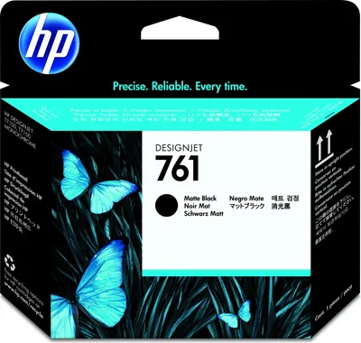 Zdjęcie produktu dla HP 761 głowica drukująca Designjet: czarny matowy/czarny matowy, Drukarka HP DesignJet T7100, Termiczny druk atramentowy, Czarny matowy, CH648A, Singapur, 28 mm