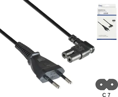 Produktbild von MAG CB-8-3M-KB, 3 m, Netzstecker Typ C, IEC C7, H03VVH2-F, 250 V, 2.5 A