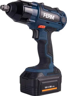 Produktbild von Ferm CDM1127, Schlagschrauber, Schwarz, Blau, 1/2", 2300 RPM, 380 Nm, Akku