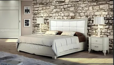 Produktbild von Bett Polster Design Luxus Doppel Betten Schlafzimmer Holz Modern Bettrahmen Neu