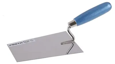 Zdjęcie produktu dla FESTA Łyżka murarska ze stali nierdzewnej, rękojeść drewniana, 180x120 mm 31231.01