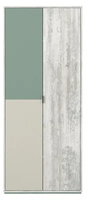 Produktbild von Kindezimmer Kleiderschrank Moderne Jugendmöbel Möbel Holz Schrank Design Grau