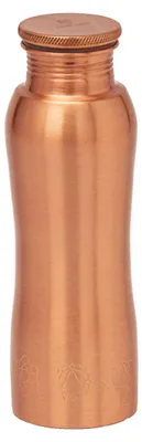 Kupfer-Trinkflasche 600 ml, Chakra-Design, handgefertigt