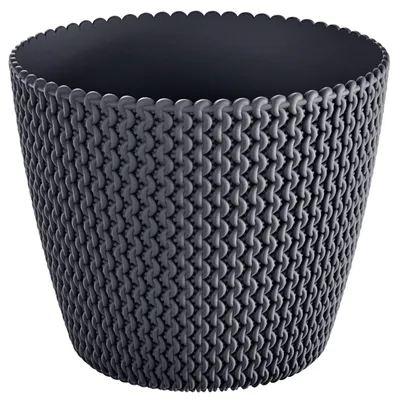 Obrázok produktu pre kvetináč 13cm DSP130-S433 SPLOFY antracit plastový PROSPERPLAST