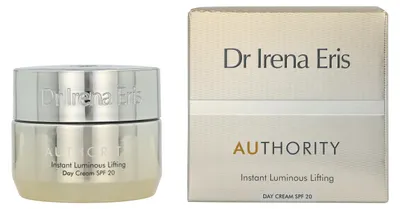 Produktbild von Dr Irena Eris Authority Instant Luminous Lifting Day Cream SPF 20, Tagescreme, Frauen, Jeder Hauttyp, Gesicht, Anti-Falten, Feuchtigkeitsspendend, 50 ml