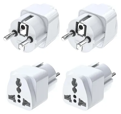 Image de Adaptateur de voyage universel, lot de 4, pour les voyages de loisirs et d'affaires