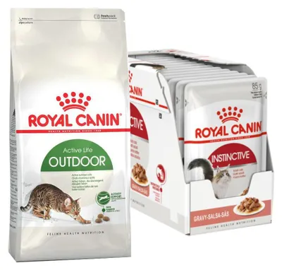 Zdjęcie produktu dla Royal Canin Outdoor 10kg + Instinctive 12x85g Karma Dla Dorosłych Kotów