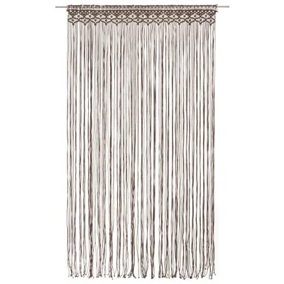 Produktbild von vidaXL Makramee Vorhang Taupe 140x240 cm Baumwolle