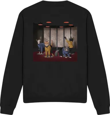 Produktbild von Star Trek - "Beam Meow Up" Sweatshirt für Herren/Damen Uni TV12114 (M) (Schwarz)