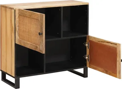 Obrázek produktu pro vidaXL Příborník s úložným prostorem hnědý 80 x 33 x 75 cm masivní mangové dřevo