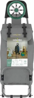Produktbild von COLOMBO GREENWICH 40 l grau Einkaufstasche mit Rädern Kapazität 25 kg