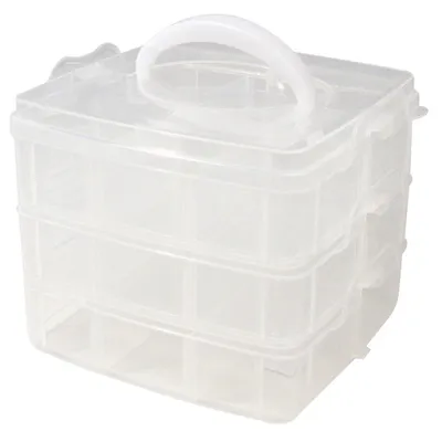 Produktbild von Sortierbox transparent  ungefüllt 15,5 x 15,5 x 12,9 cm