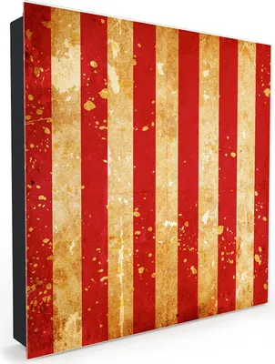 Produktbild von Nachbildung-Schlüsselkasten, Magnetpinnwand und Memoboard mit Glasfront Motiv Retro Streifen