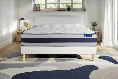 Productafbeelding van Actimemo ergonomische matras 160x195 cm + bedframe met lattenbodem, stevigheid graad 4, traagschuim, hoogte: 24 cm