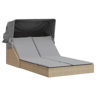 Zdjęcie produktu dla VidaXL 368640, Lounge, Obite siedzisko, Technorattan, Stal, Szary, 110 kg, 1080 mm