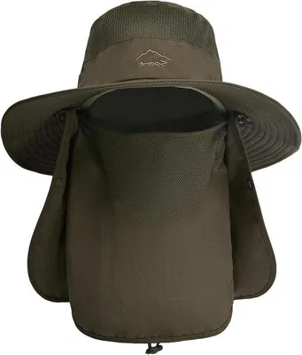 Obrázek produktu pro Klobouk s širokou krempou a ochranou proti slunci, UPF 50+, vhodný pro outdoorové aktivity, turistiku a cestování, nastavitelný