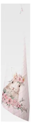 Produktbild von Geschirrtuch 50x70 cm Rosa Baumwolle mit Kaninchen