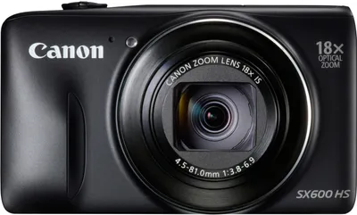 Produktbild von Canon PowerShot SX600 HS Digitalkamera schwarz