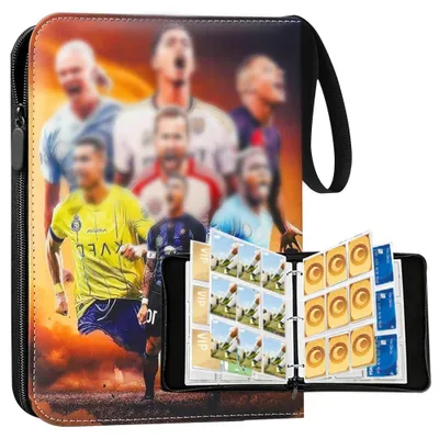 Imagen del producto de Álbum de colección de tarjetas de fútbol con 50 páginas