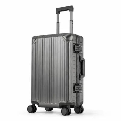 Produktbild von Handgepäckkoffer 100% Aluminium Travelhouse TOKYO - 4 Rollen, mit stabilem Aluminium-Gehäuse und verstärkten Ecken