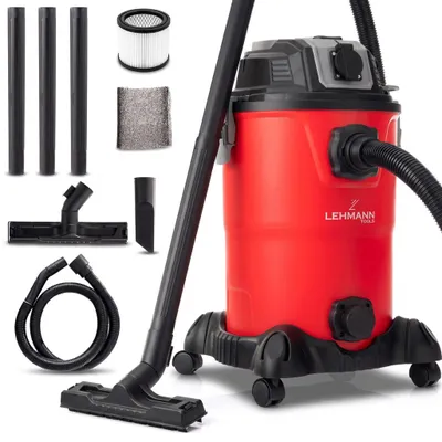Image de Aspirateur industriel LEHMANN 30 L, prise 2000 W, fonction soufflerie, double système de filtration, filtre HEPA, secoueur de filtre, pour atelier, chantier et garage, Image générée par une IA