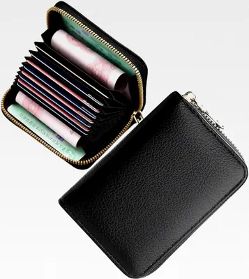 Produktbild von Scheckkartenetui mit Münzfach aus Leder für Damen