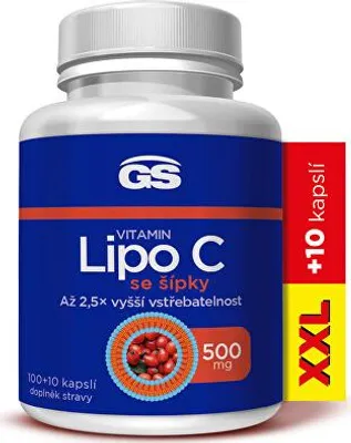 Image de GS Vitamine Lipo C 500 mg avec cynorrhodon 100 + 10 gélules XXL