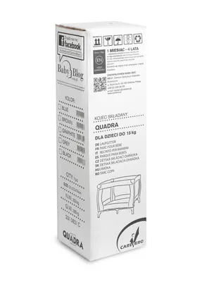 Immagine prodotto di CARETERO box per neonati borsa per il trasporto 83x83x71cm nero
