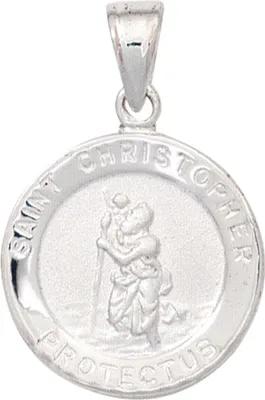 Produktbild von JOBO Kinder Anhänger Christopherus 925 Sterling Silber rhodiniert teilmattiert