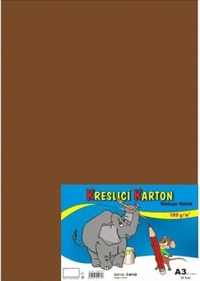 Zdjęcie produktu dla Karton kreslící A3, 180 g, hnědý, 50 ks