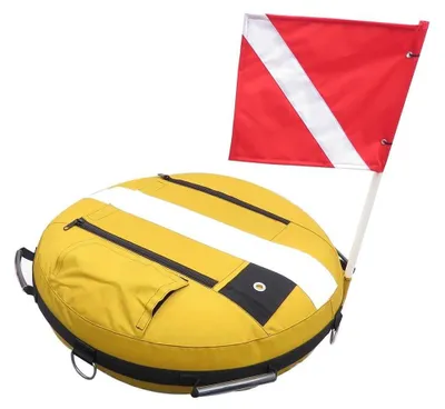 Produktbild von Schwimmboje Heavy Duty - Aufblasbare Tauchflaggenboje - Trainingsboje - Hohe Sichtbarkeit