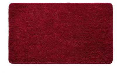 Zdjęcie produktu dla Dywan do łazienki, antypoślizgowy, nadający się do prania, czerwony, 70x120 cm, wykonany z mikrofibry