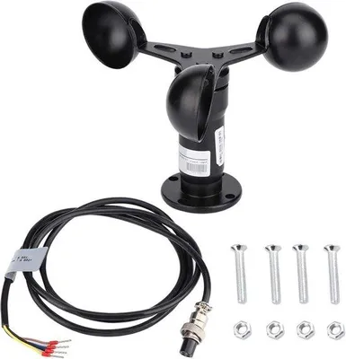 Immagine prodotto di Pratico anemometro in lega di alluminio per applicazioni fai-da-te all'aperto.