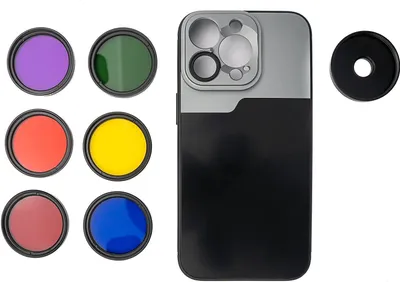 Produktbild von SYSTEM-S Farbfilter Set 37 mm 6 Stück Farbe Filter für Fotografie für iPhone 14 Pro