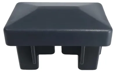 Zdjęcie produktu dla (4 sztuki) Nakładki, prostokątne, szare, wykonane z tworzywa sztucznego, o wymiarach 40 x 60 mm