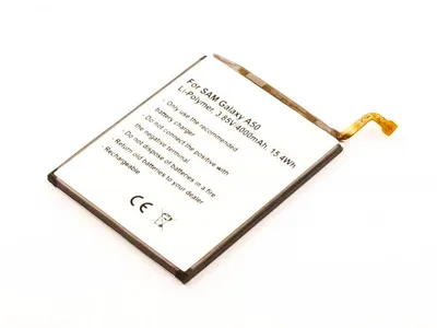 Produktbild von Akku passend für Samsung Galaxy A50, Li-Polymer, 3,85V, 4000mAh, 15,4Wh, built-in, ohne Werkzeug