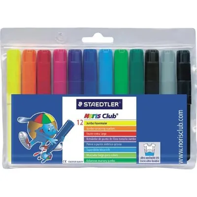 Produktbild von Staedtler Noris 340, Mehrfarbig, 3 mm, Tinte auf Wasserbasis, Sichtverpackung, 12 Stück(e)