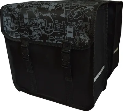 Produktbild von FAHRRADTASCHE ab 26 Zoll Satteltasche Gepäckträgetasche Doppelt 16. Duo - Letters