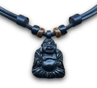 Produktbild von HANA LIMA | Surferkette Buddha Kette Leder Halskette Herren Damen Schmuck