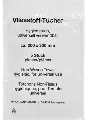 Produktbild von SÖHNGEN Vliestuch 1005007 20x30cm 5 St./Pack.