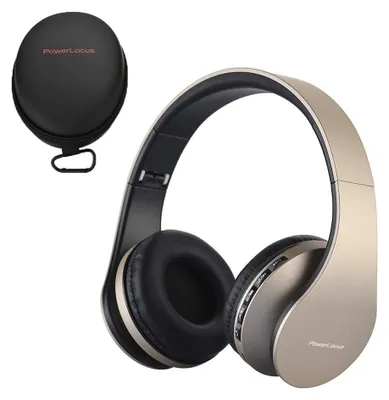 Immagine prodotto di Cuffie wireless Bluetooth over-ear - Pieghevoli - 40 mm - Oro - Per smartphone, tablet e PC