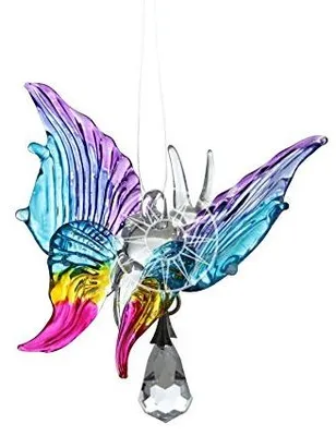 Glas-Vlinder-Suncatcher, tropisch, handgefertigt, Geschenk