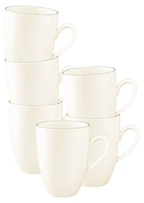 Produktbild von Seltmann Weiden Savona Henkelbecher 350 ml Grey Line 6er Set