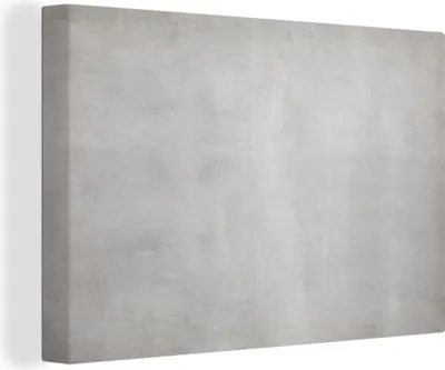 Produktbild von OneMillionCanvasses® - Leinwandbilder - 140x90 cm, Beton - Grau - Zement - Industriell - Strukturiert, Wandbilder Kunstdruck Wanddekoration - Foto auf Leinwand - Gemälde auf